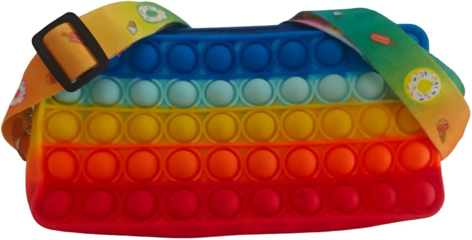 Sling Bag for Girls | Toy Bag | Pop It Bag | Funny Gift for Girls | Bliss Pop Pencil Case, Popping Fidget Toy Bag, Push Bubble Silicone Sensory School Supplies, Large Capacity Pen Case