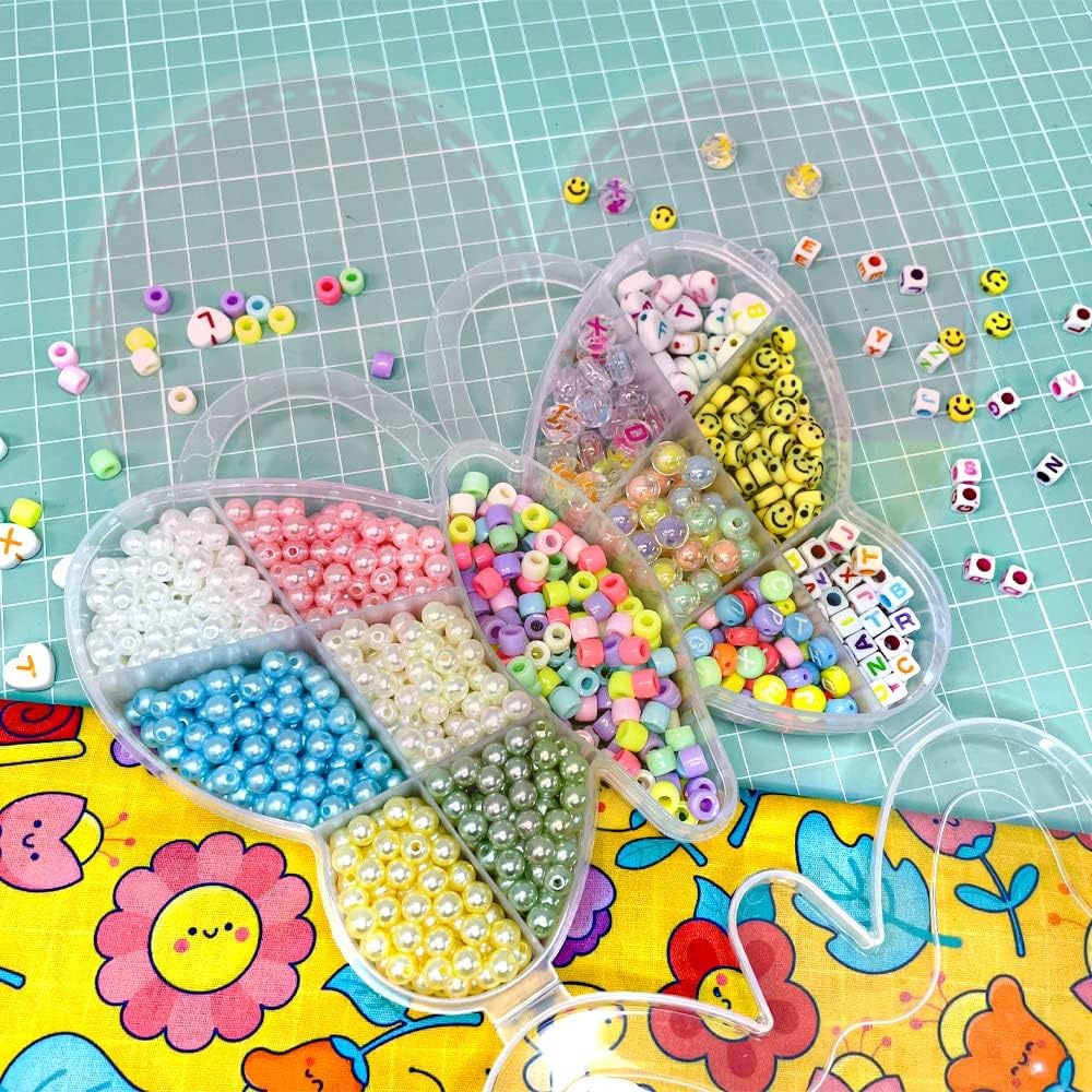 Kids Toys CBC Clay Bead Bracelet Kit for Jewelry Bracelet Making Kit Beads Set Heishi Beads DIY Arts and Crafts Gifts for both Boys and Girls