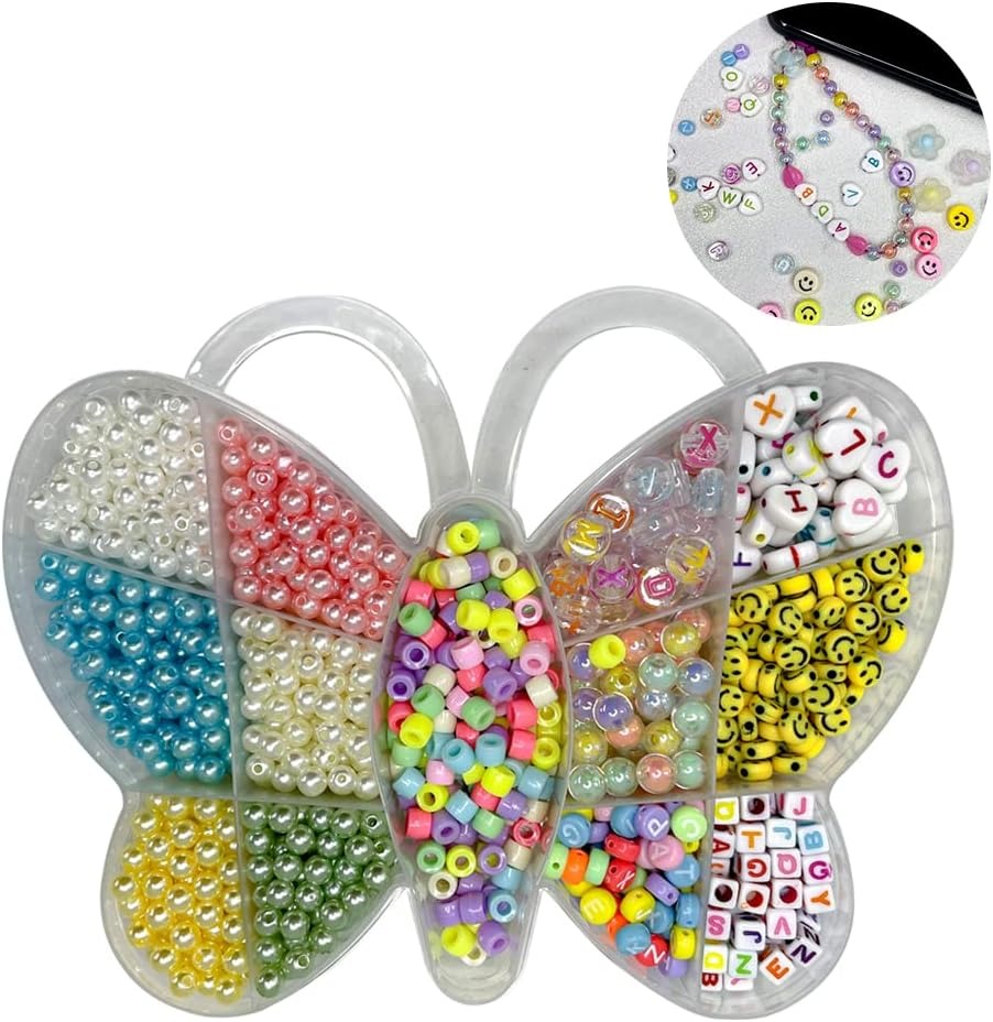Kids Toys CBC Clay Bead Bracelet Kit for Jewelry Bracelet Making Kit Beads Set Heishi Beads DIY Arts and Crafts Gifts for both Boys and Girls