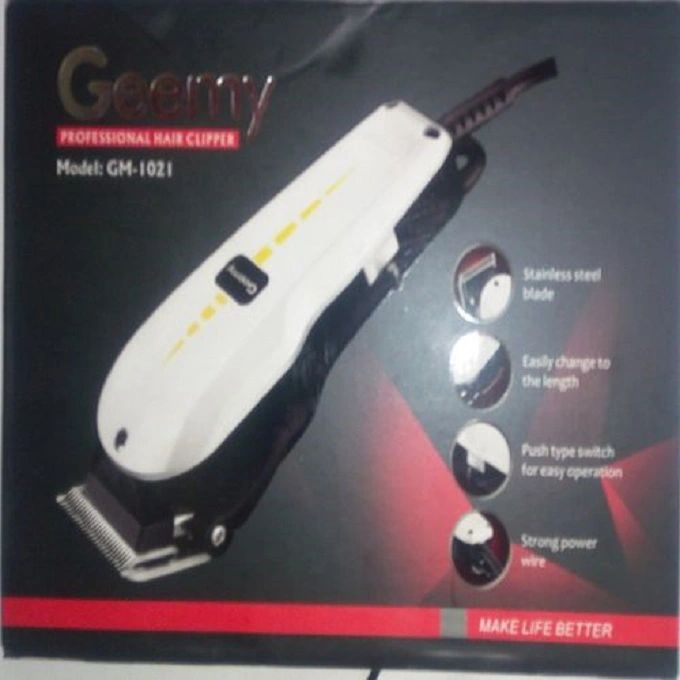 Achieve clean and professional haircuts at home with the Geemy GM-1021 Professional HaShaving Machine Kinyozi Geemy GM 1021 Professional Hair Clipper Shaving Machine Kinyozi for Home or Commercial Use