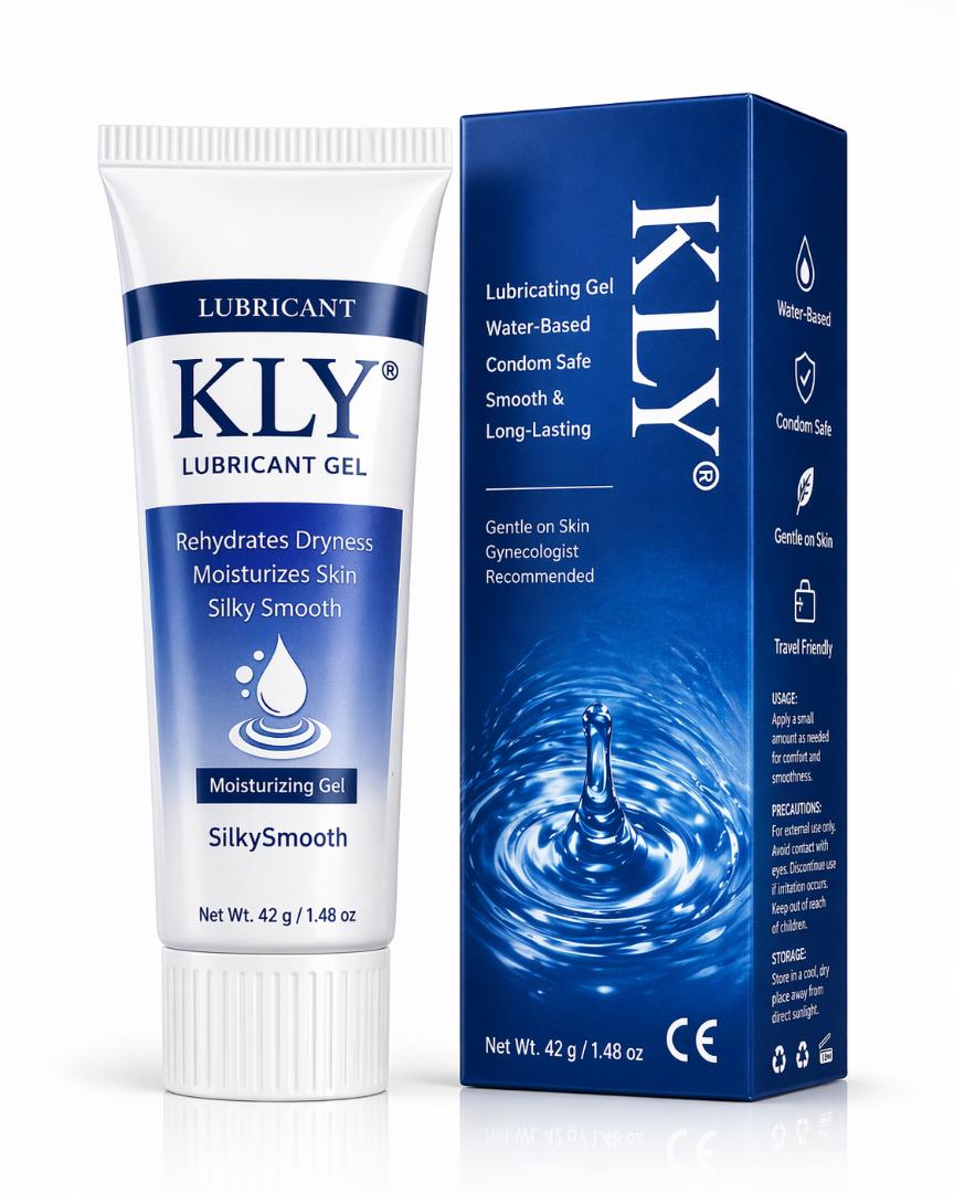 KLY Water-Based Lubricating Jelly – Condom Safe, Smooth & Long-Lasting Personal Gel 42g