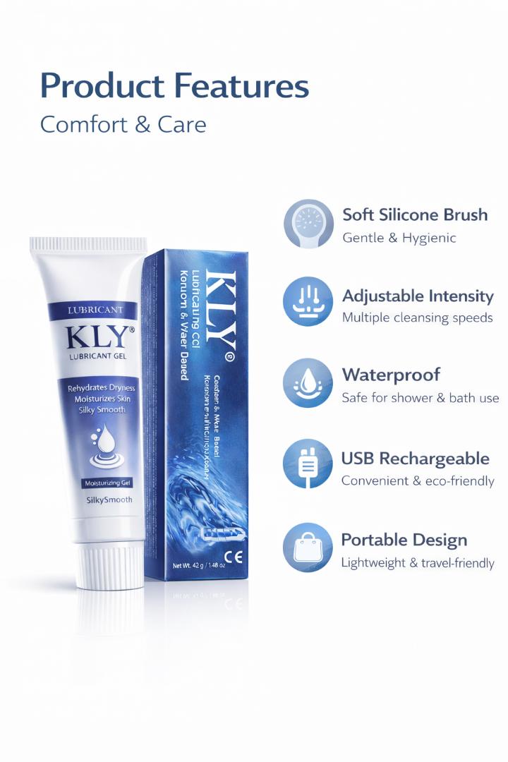 KLY Water-Based Lubricating Jelly – Condom Safe, Smooth & Long-Lasting Personal Gel 42g