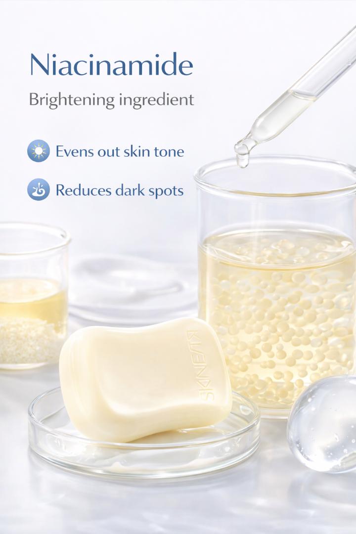 Niacinamide Brightening Soap + SPF50 Sunscreen Set | Dark Spot Corrector & UV Protection Skincare Duo