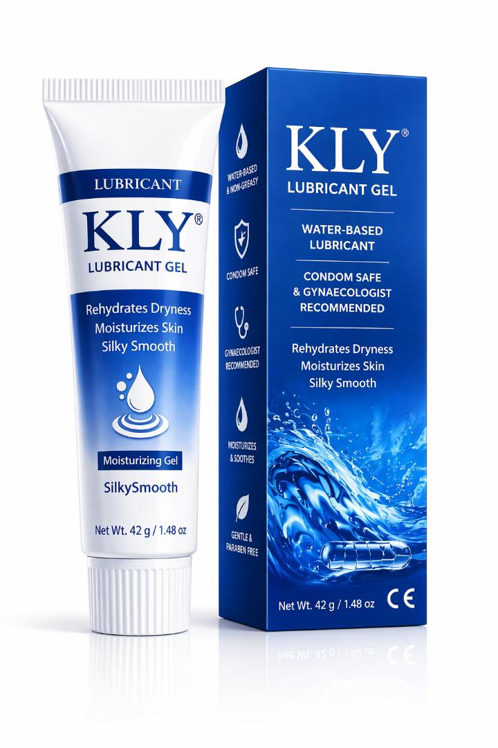 KLY Water-Based Lubricating Jelly – Condom Safe, Smooth & Long-Lasting Personal Gel 42g