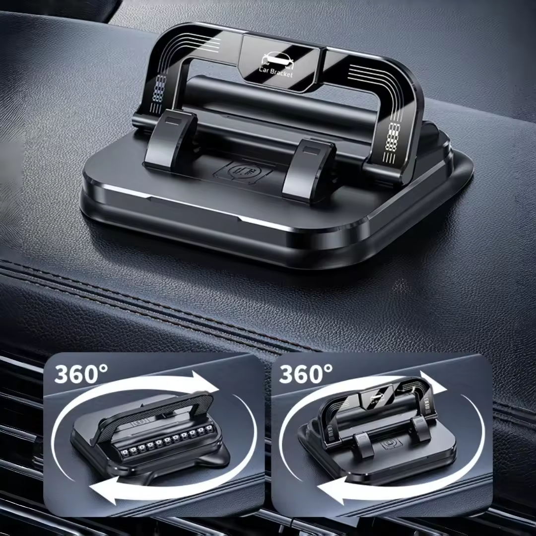 360 ° rotating car phone holder with license plate, easy to install for navigation and hands-free driving