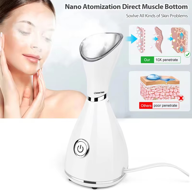 Nano Ionic Face Steamer Deep Clean Moisturizing Steaming Face Skin Care Hot Cold Sprayer Facial Steamer Spa Care Sauna Sprayer