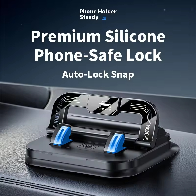 360 ° rotating car phone holder with license plate, easy to install for navigation and hands-free driving