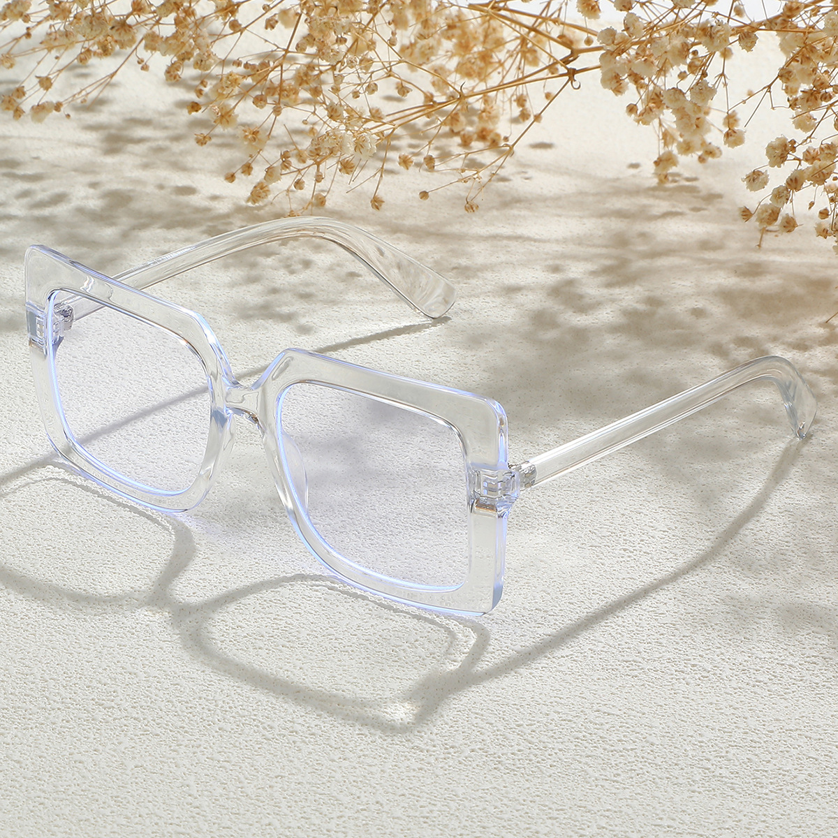 Big Square Anti Blue Light Glasses Womens Glasses Trend Computer Goggles Glasses Transparent Optical Spectacle FZ-463