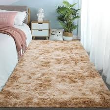 5x8 Luxurious Soft Fluffy Area Rug – Warm & Cozy Shaggy Carpet (Brown)