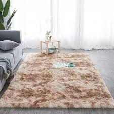 5x8 Luxurious Soft Fluffy Area Rug – Warm & Cozy Shaggy Carpet (Brown)
