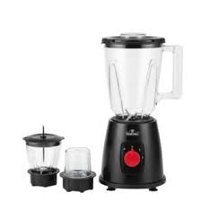 Rashnik RN-1048 2-in-1 Electric Blender & Grinder - 450W High-Power Motor with Stainless Steel Blades & 2 Grinding Attachments