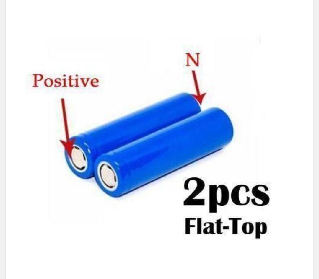 2PCS 18650 Lithium Battery, 7800mAh Large Capacity 3.7v Rechargeable Battery, New Full-capacity Cylindrical Lithium Battery for Flashlight torch / Portable Bluetooth Speakers / Electric Shavers etc.