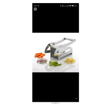 . 2IN1 HEAVY GAUGE POTATO CHIPPER MACHINE - 2 SIZE CHIPS CUTTER SIMPLE AND EASY CUTTING STAINLESS STEEL BODY MATERIAL EXTRA SHARP STAINLESS STEEL BLADE
