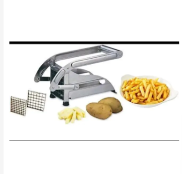 . 2IN1 HEAVY GAUGE POTATO CHIPPER MACHINE - 2 SIZE CHIPS CUTTER SIMPLE AND EASY CUTTING STAINLESS STEEL BODY MATERIAL EXTRA SHARP STAINLESS STEEL BLADE