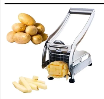 . 2IN1 HEAVY GAUGE POTATO CHIPPER MACHINE - 2 SIZE CHIPS CUTTER SIMPLE AND EASY CUTTING STAINLESS STEEL BODY MATERIAL EXTRA SHARP STAINLESS STEEL BLADE