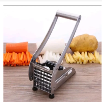 . 2IN1 HEAVY GAUGE POTATO CHIPPER MACHINE - 2 SIZE CHIPS CUTTER SIMPLE AND EASY CUTTING STAINLESS STEEL BODY MATERIAL EXTRA SHARP STAINLESS STEEL BLADE