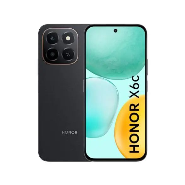 Honor X6c 4G, 256GB 8GB RAM, Camera 50MP, Battery 5300 mAh, Color Midnight Black, Smartphone