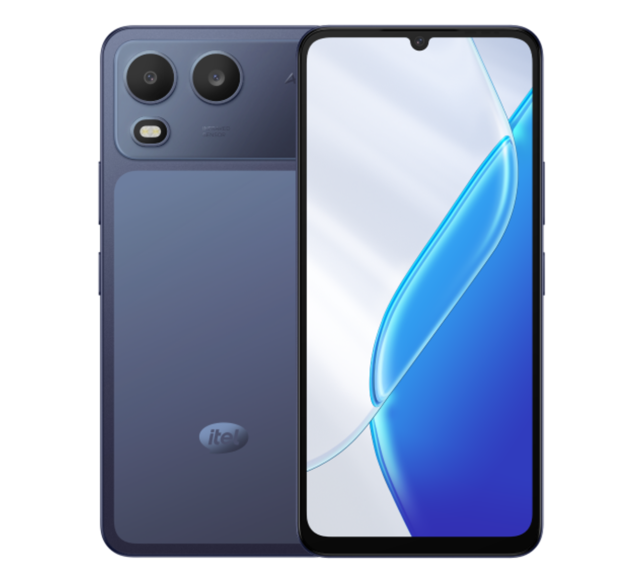 Itel A200 4G, 128GB 3GB RAM, Camera 13MP, Battery 5000mAh, Color Nightly Blue, Smartphone