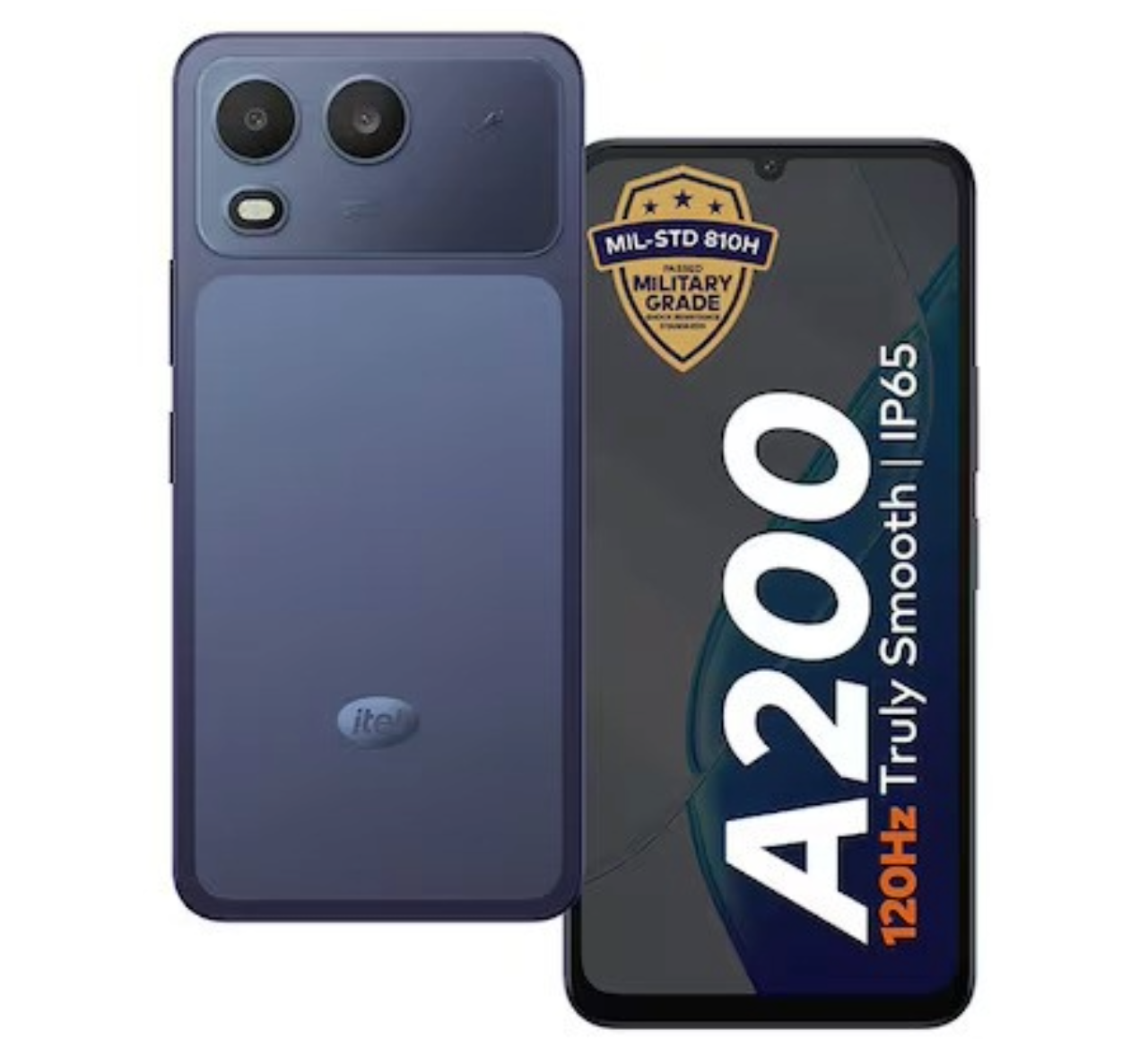 Itel A200 4G, 128GB 3GB RAM, Camera 13MP, Battery 5000mAh, Color Nightly Blue, Smartphone