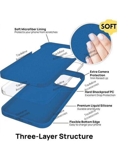 Iphone 11,12,13, 14,15,16,17 (Pro,Pro Max,Air,E) Original Liquid silicone phone Case/Cover available in colour Blue,maroon-burgundy,skyblue-baby blue & neon-hot pink