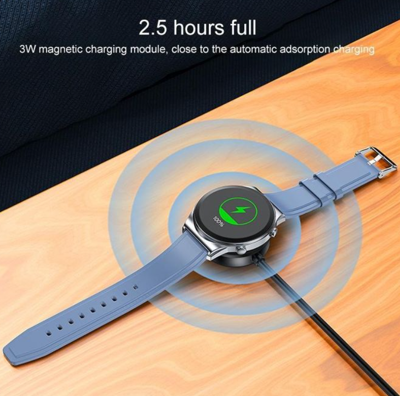 Yesido Wireless Smart Watch Charger – Magnetic Fast Charging Dock, Portable USB Charging Cable for Smart Watches