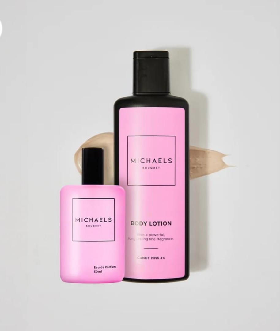 Michael's bouquet Candy pink 4 Perfume and Bodylotion Combo.