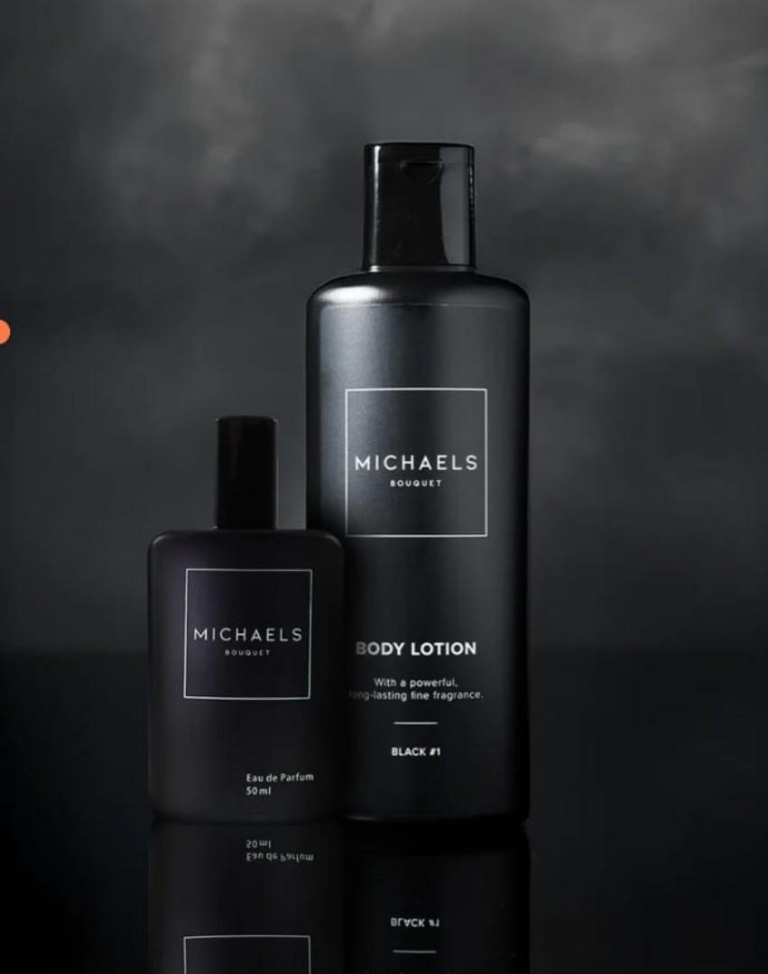 Michael's bouquet Black 1 Perfume and Bodylotion Combo