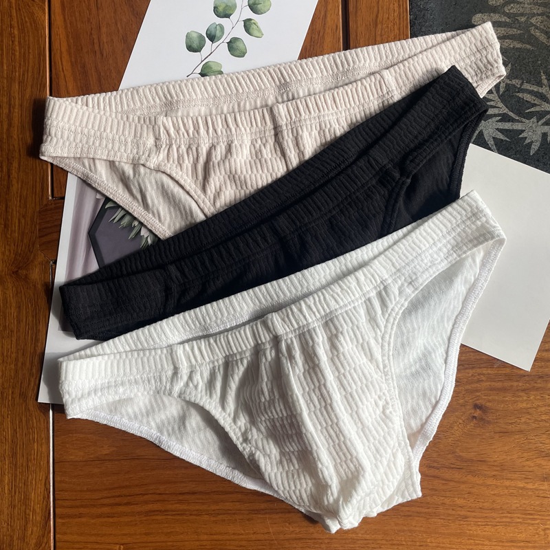 Men's 100% Cotton Breathable, Skin-Friendly, Soft Boxer Briefs – Plain, Minimalist, Sexy and Comfortable Briefs for Men
