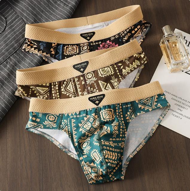 Men's Underwear: Ethnic-Style Trendy Boxer Shorts – Cotton, Breathable, Mid-Rise Boxer Shorts for Young Men