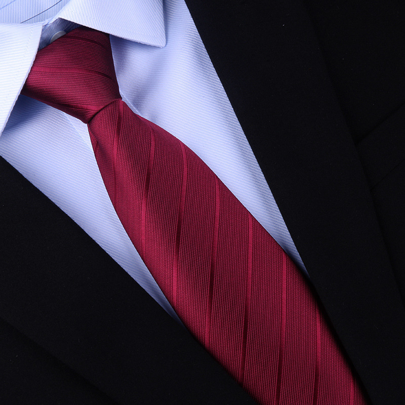 Men's Formal Business Wedding Tie – No-Knot Black Formal Business Zip-Up Tie – Men's Accessories