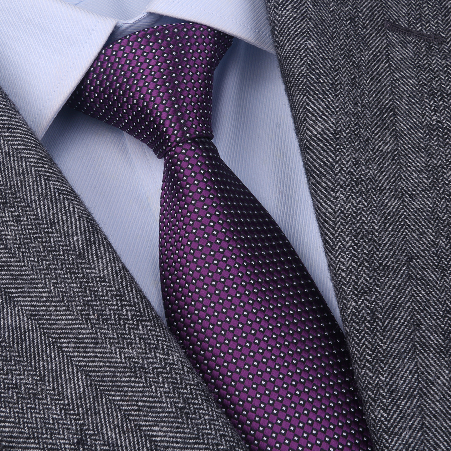 Men's Formal Business Wedding Tie – No-Knot Black Formal Business Zip-Up Tie – Men's Accessories