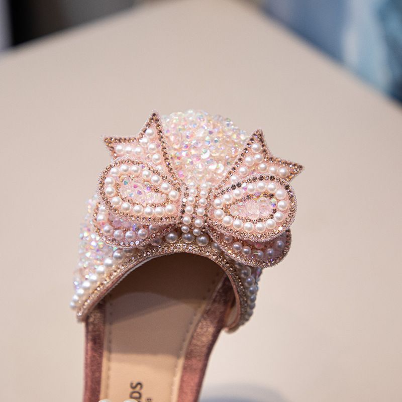 Summer Children's Non-Slip, Durable Sandals; Little Girls' Sandals; Girls' Soft-Soled Silver Performance Shoes; Girls' Princess Shoes