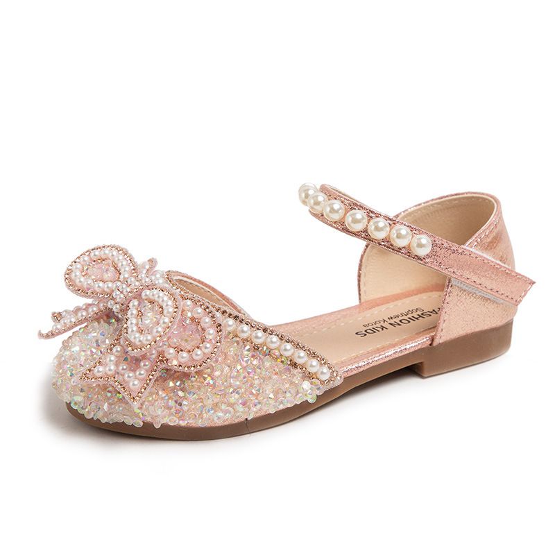 Summer Children's Non-Slip, Durable Sandals; Little Girls' Sandals; Girls' Soft-Soled Silver Performance Shoes; Girls' Princess Shoes