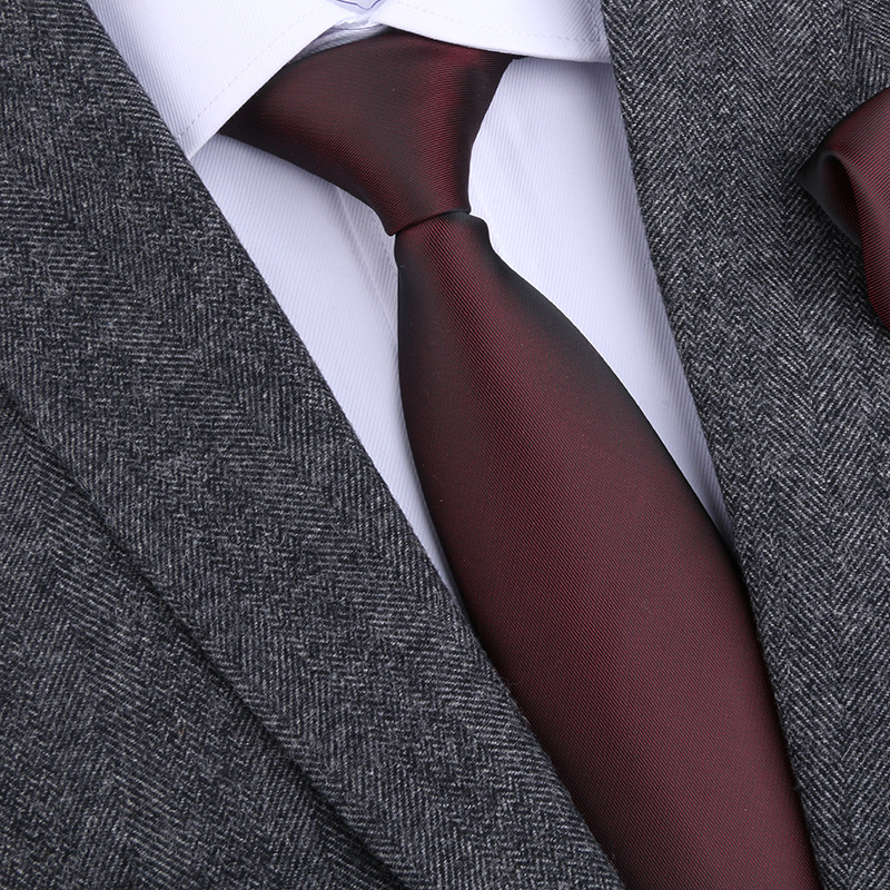 Men's Formal Business Wedding Tie – No-Knot Black Formal Business Zip-Up Tie – Men's Accessories