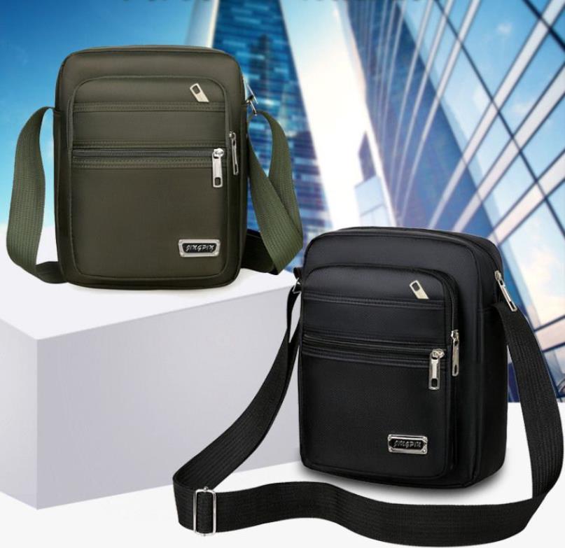 Korean version leisure large capacity multi-layer waterproof single shoulder cross bag for men and women, business wallet, summer men's shoulder bag