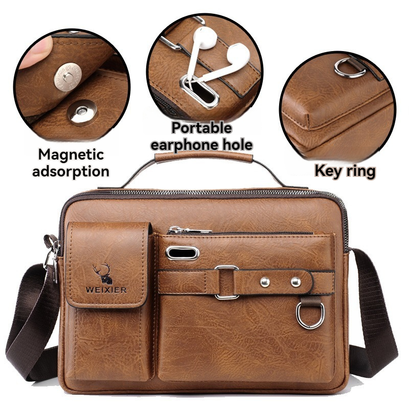 Men's Business Shoulder Bag, Men's Crossbody Bag, Shoulder Bag, Handbag, Men's Shoulder Crossbody Backpack, Men's Bag
