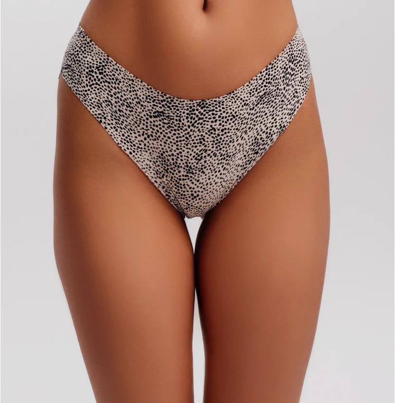 Women's Ice Silk Briefs, Leopard Print, Sexy Zebra Print, Snow Leopard Print Briefs, Women's Underwear