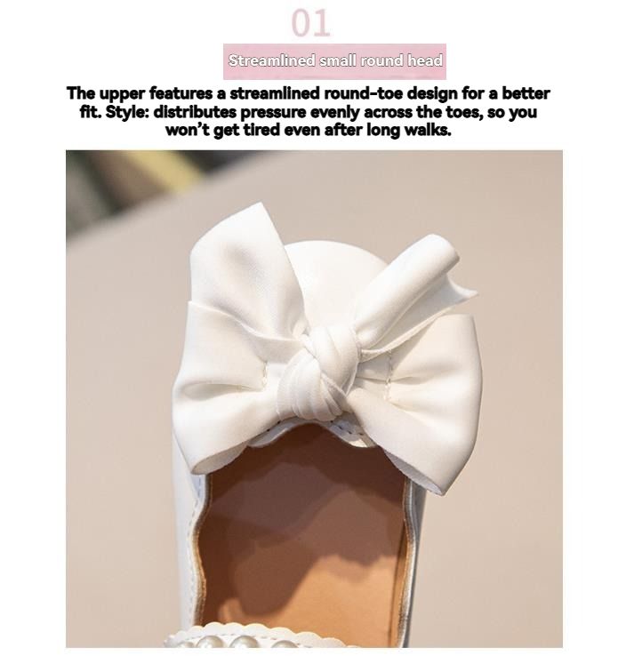Spring/Autumn Children's Non-Slip, Durable Sandals; Baby Girls' Leather Shoes; Toddler Girls' Soft-Soled Flats; Girls' Princess Shoes