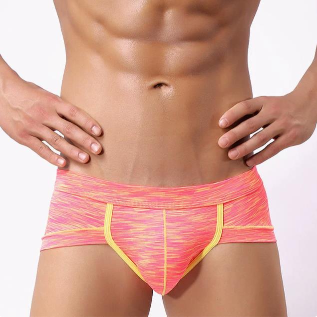 New Men's Underwear: Stylish and Sexy Low-Rise Coloured Cotton Briefs, Sports Shorts, Underwear