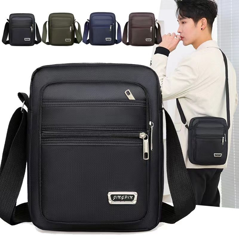 Korean version leisure large capacity multi-layer waterproof single shoulder cross bag for men and women, business wallet, summer men's shoulder bag