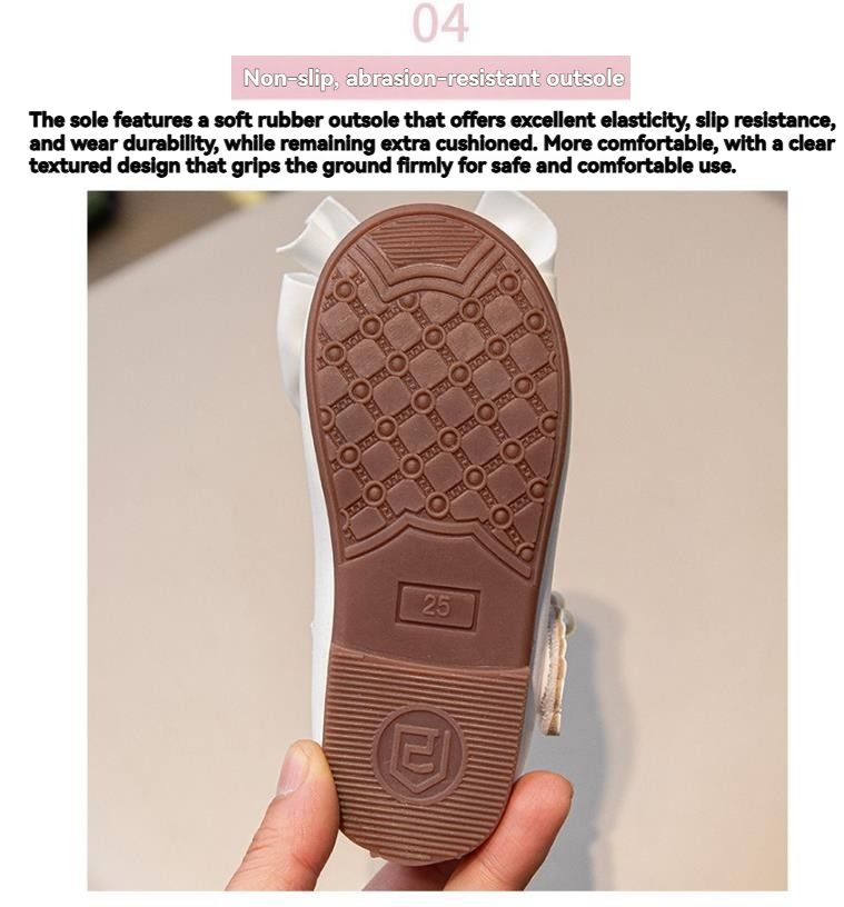 Spring/Autumn Children's Non-Slip, Durable Sandals; Baby Girls' Leather Shoes; Toddler Girls' Soft-Soled Flats; Girls' Princess Shoes