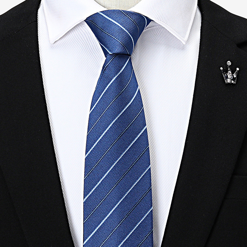 Men's Formal Business Wedding Tie – No-Knot Black Formal Business Zip-Up Tie – Men's Accessories