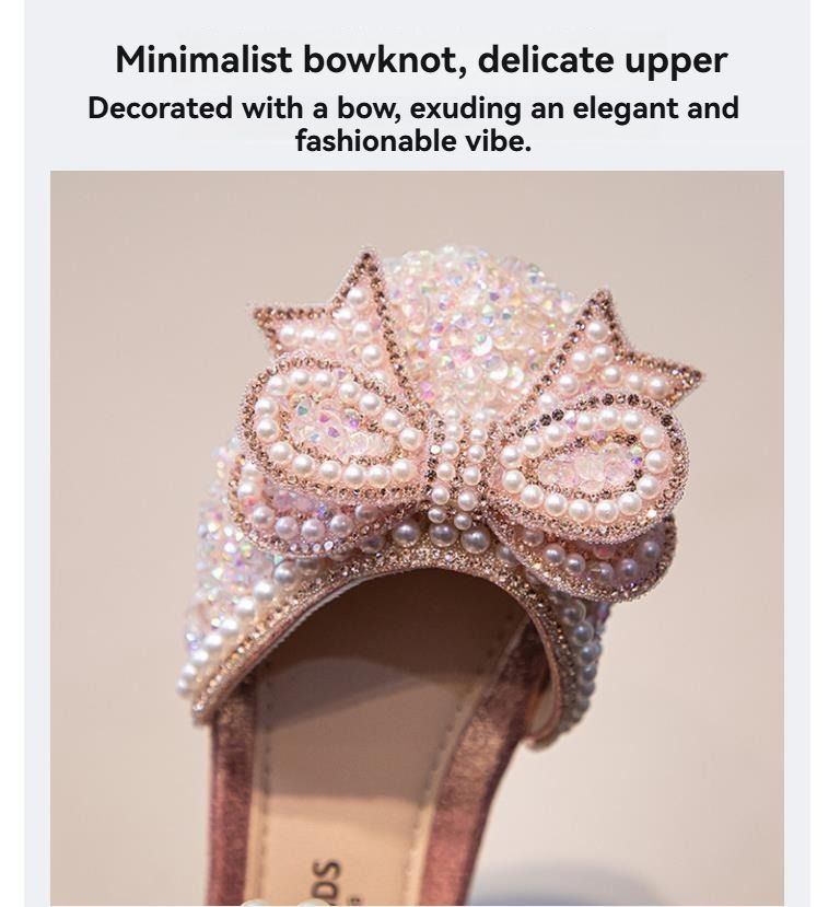 Summer Children's Non-Slip, Durable Sandals; Little Girls' Sandals; Girls' Soft-Soled Silver Performance Shoes; Girls' Princess Shoes