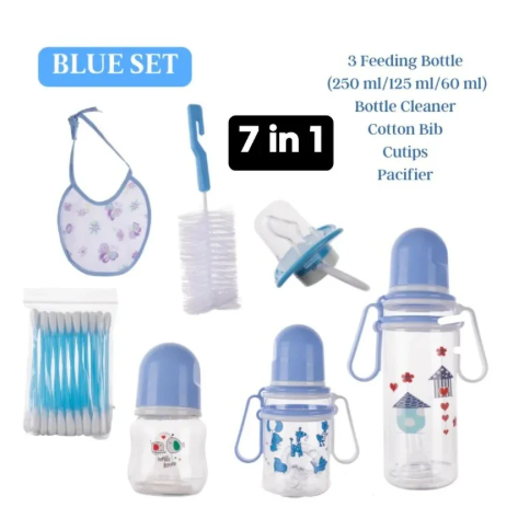 Premium !!!ON OFFER !!8pcs Baby Feeding Bottle Newborn Gift Set Designed for everyday use, it includes essential feeding bottles and accessories suitable for newborns, perfect for new parents.