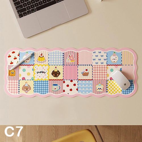 Checkered Desk Mat,   Mouse Pad, Desk Matt for Desktop, Desk Pad for Keyboard and Mouse,  Large Cute Computer Mousepad for Office Home Dorm（35*80cm）