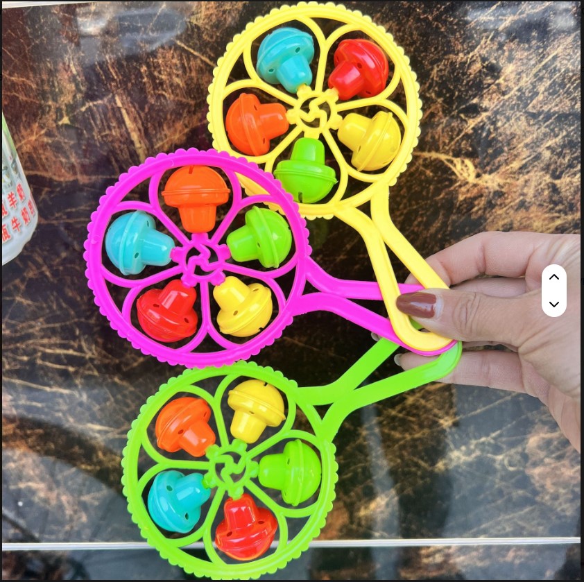 Baby Rattle Shaker Toys for Infants Sensory Development Bright Color Educational Hand Grip Learning Toys Motor Skill Training and Early Auditory Stimulation Play Set for Babies