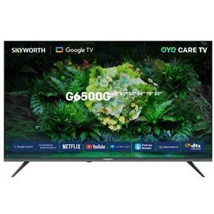 Skyworth 60 Inch 60Q6500G QLED 4K UHD Smart Google TV – Dolby Vision, Dolby Atmos, Voice Control, Chromecast Built-in, Frameless Design,Enabled Bluetooth,Wifi,US-(1-YEAR WARRANTY)+FREE WALL BRACKET