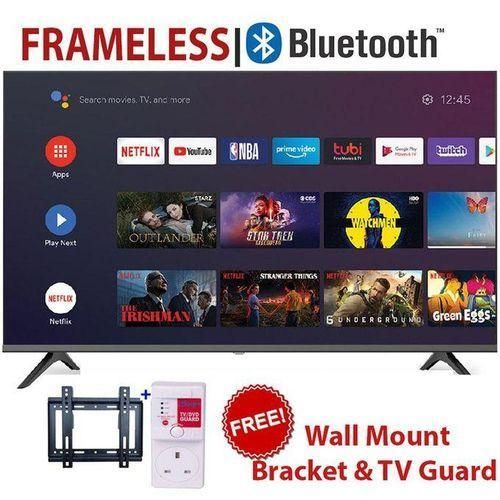 AMTEC 32" INCH SMART ANDROID TV, BLUETOOTH ENABLED TELEVISION INBUILT DECODER, BUILT-IN WIFI ,APPSTORE 1GB RAM,8GB ROM,4-CORE LED TV,NETFLIX TV,YOUTUBE+FREE WALL BRACKET AND TV GUARD-1 YEAR WARRANTY