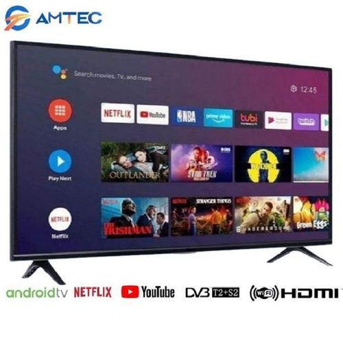 AMTEC 32" INCH SMART ANDROID TV, BLUETOOTH ENABLED TELEVISION INBUILT DECODER, BUILT-IN WIFI ,APPSTORE 1GB RAM,8GB ROM,4-CORE LED TV,NETFLIX TV,YOUTUBE+FREE WALL BRACKET AND TV GUARD-1 YEAR WARRANTY