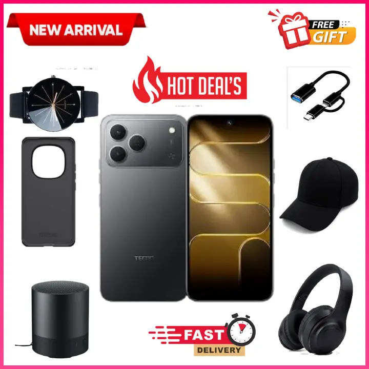 NEW ARRIVAL DEAL!!Tecno Spark 50 128GB/256GB + UpTo 8GB/16GB EXTENDED 6.67'' Camera 50MP Main Camera 45W Super Charging 5200mAh smartphone.+FREE GIFTS